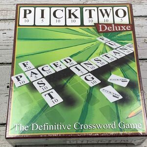 Pick Two Deluxe Crossword Puzzle Game - 3-8 Players, Ages 8+ Strategy Fun! NEW‎